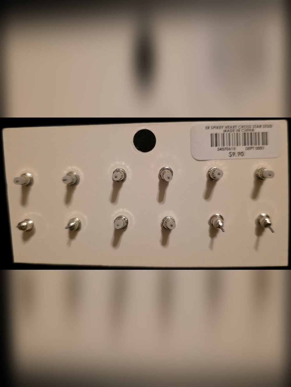 Hot Topic Assorted Stud Earring Pack - Picture 2 of 2